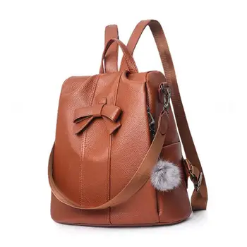 

2019 Women Bag Double Shoulder Bag Backpack High Quality PU Leather Backpack Female Korean Fashion Backpack Leisure Bag