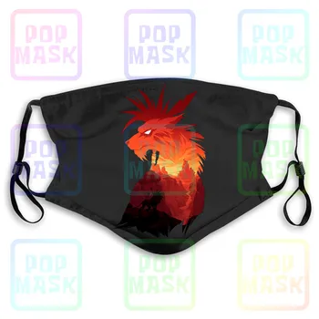 

Final Fantasy 7 13 Xiii Adult Funny Ps1 Cloud New Washable Reusable Mask with 2Pcs PM2.5 Filters 5 Layers