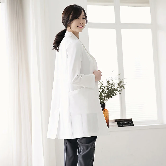 Hanban Beauty And Plastic Hospital Doctor's Clothes White Coat Beauty Salon Embroiderer Skin Management Center Doctor's Clothes