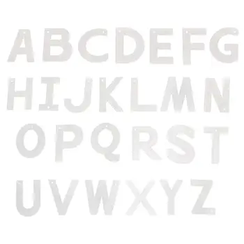 

26Pc Leather English Letter Keychain Pendant Sewing Pattern Acrylic Template Kit