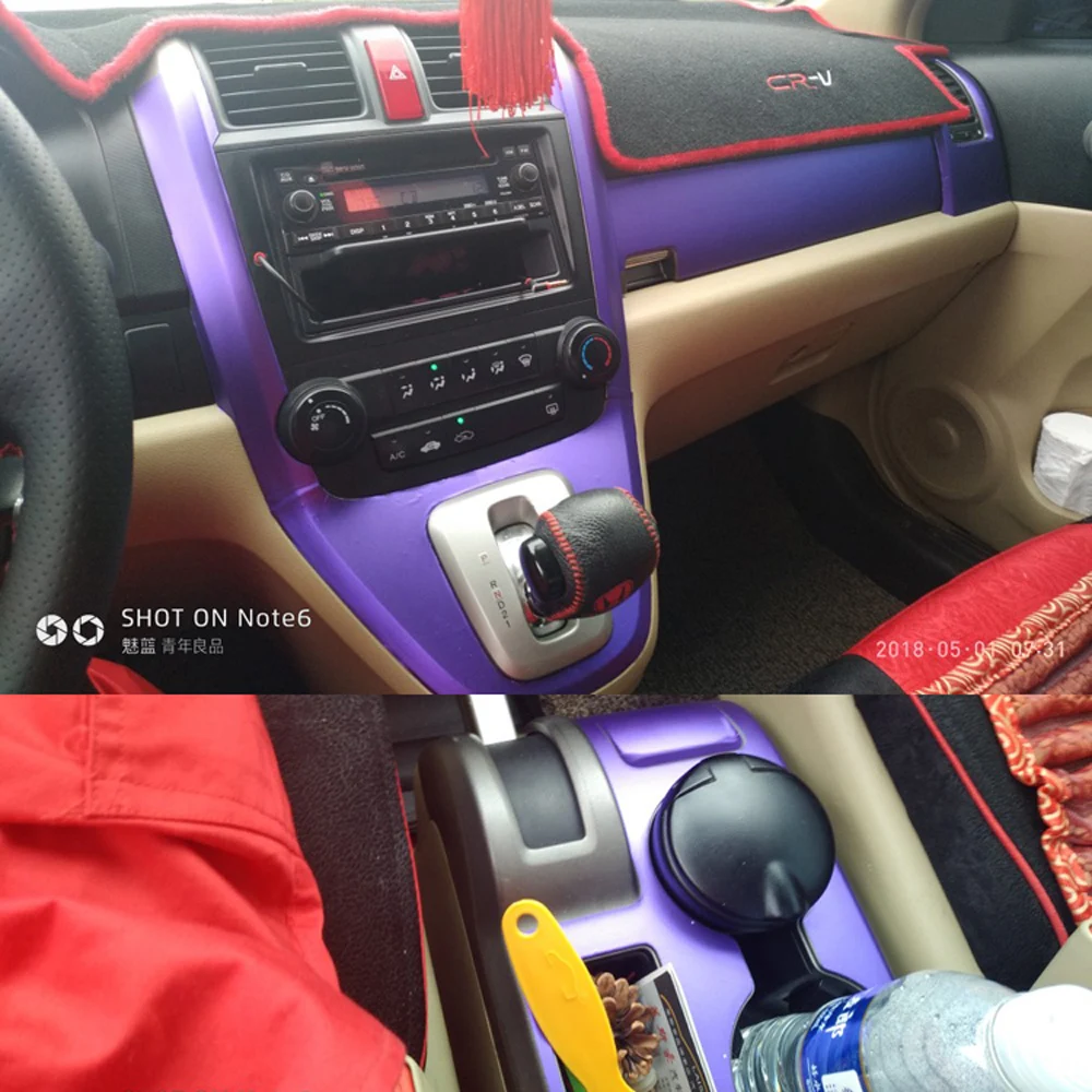 Самоклеющиеся автомобильные наклейки из углеродного волокна для Honda CRV 2007-2011, виниловые автомобильные наклейки и наклейки, аксессуары для стайлинга автомобилей