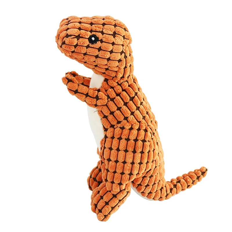 Funny Dinosaur Dog & Cat Chew Toy – Corn Wool Vocal Plush 6