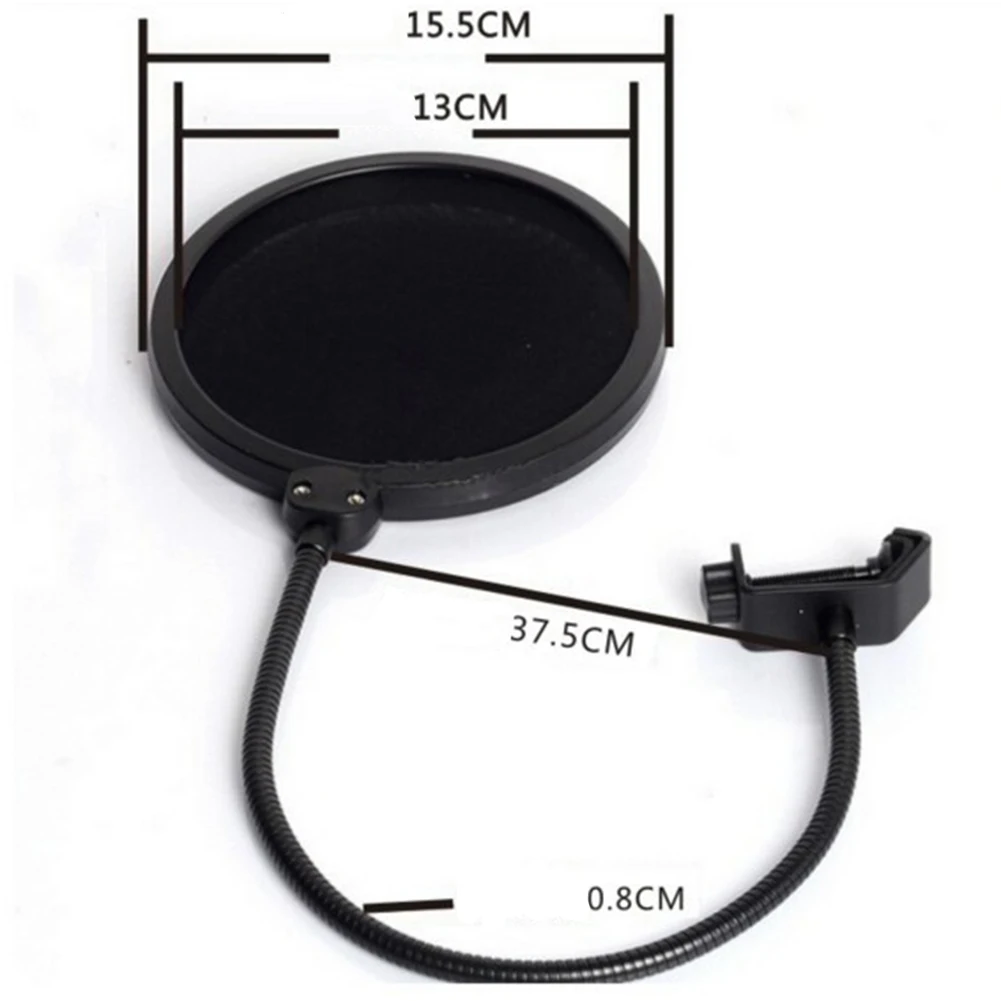 Двухслойный Студийный микрофон Популярный фильтр Гибкая маска на лобовое стекло микрофон Популярный фильтр ветрозащитный экран микрофон