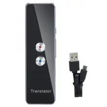 2,4G Смарт Bluetooth карманный переводчик в режиме реального времени, многоязычный переводчик, фиолетовый синхронный переводчик