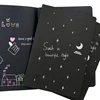 9Pc Pen+1pc Notebook Set 2022 Sketchbook Diary for Graffiti Soft Cover Black Paper Sketch Book Notebook Office School Supplies ► Photo 3/6