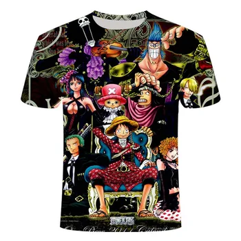 

Luffy One Piece T-shirt Men's New Fashion Hip Hop T-shirt Casual Wear 3D Printing Summer Top T-shirt T-shirt