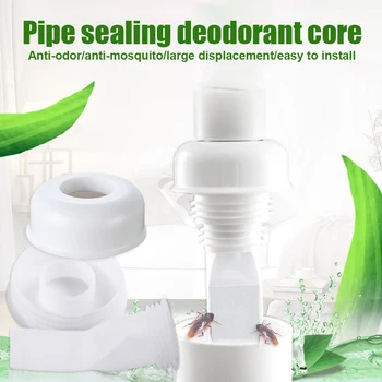

Spot Bathroom Smell-proof Leak Core Kit Silicone Down the Water Pipe Drain Core Kitchen Bathroom Sewer Seal Leak Tool VJ-Drop