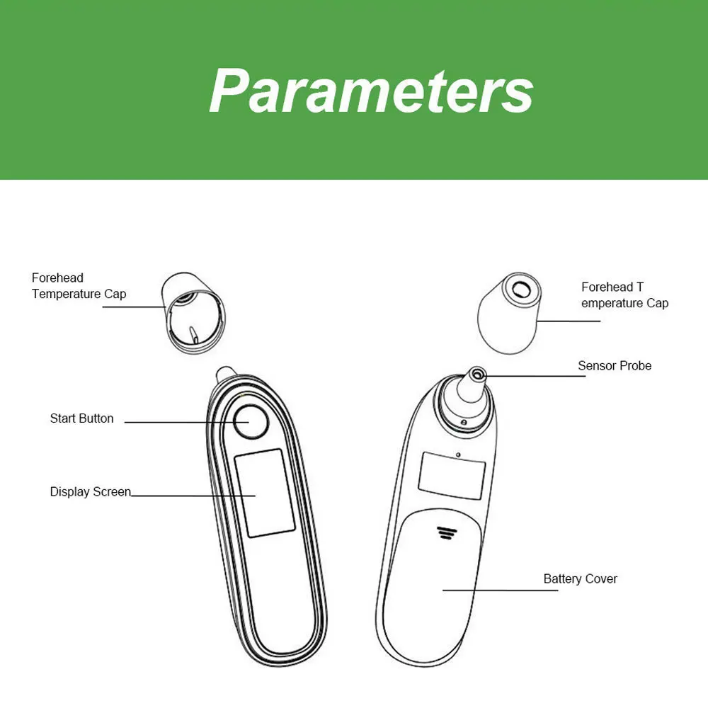 da testa Digital, bebê e adulto, temperatura