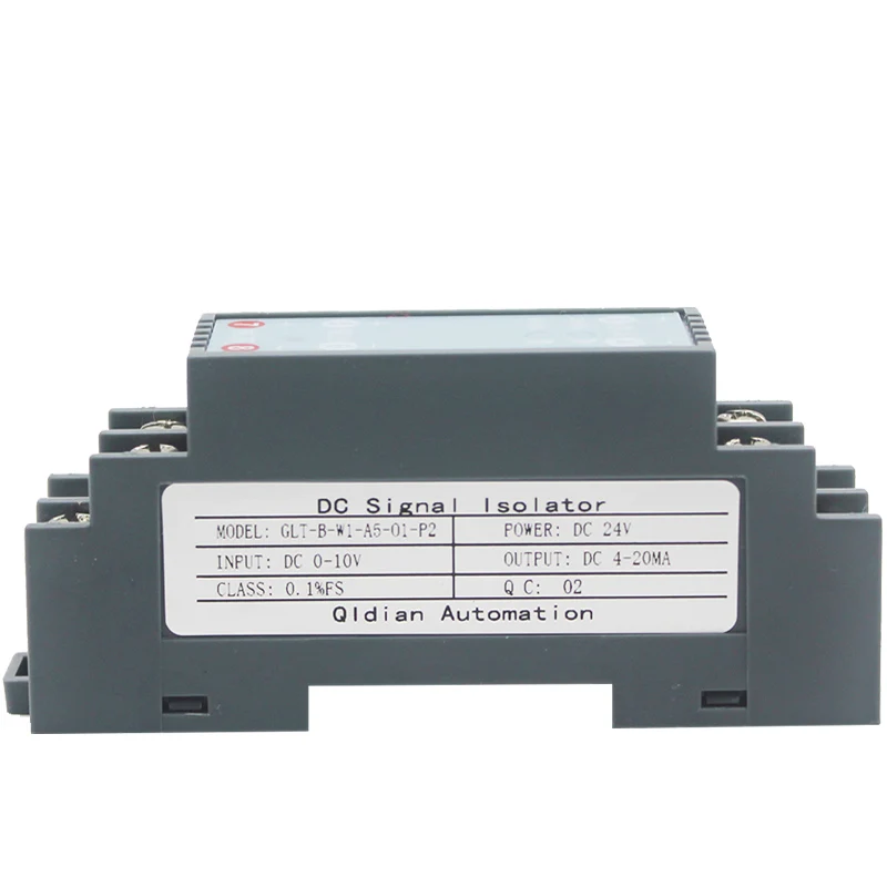 

QIDIAN GLT-B Current Transmitter Converter DC -10-10A Input Current Signal Isolator Transducer Analog Output Current Sensor