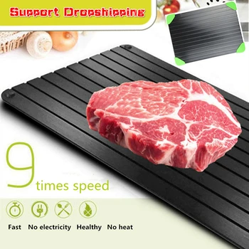 

Fast Defrosting Tray Thaw Meat Fish Plate Chopping Blocks & Defrosting Trays 2 In 1 Thawing Plate Kitchen Tools Drop Shipping