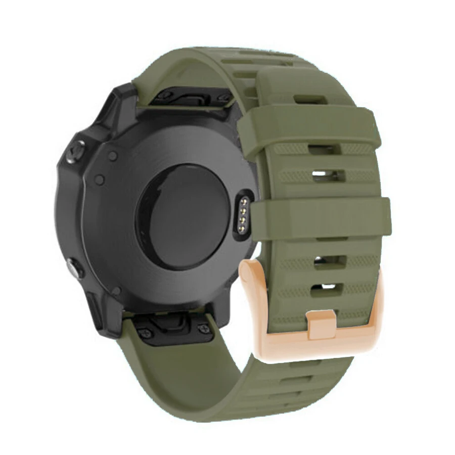 Ремешок для часов 20 22 26 мм Garmin Fenix5 5X 5 5S 3 3HR 6 6S 6X Pro GPS часы быстросъемный силиконовый