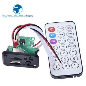 

Car 12V Mini MP3 Decoder Board USB TF U-Disk Reader MP3 Player Amplifier With IR Remote Controller For Arduino