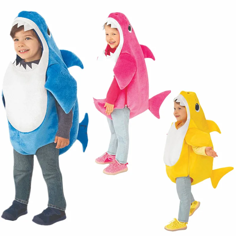 Shark Cartoon Cosplay Halloween Costume For Kids - KawaiiMerch.com