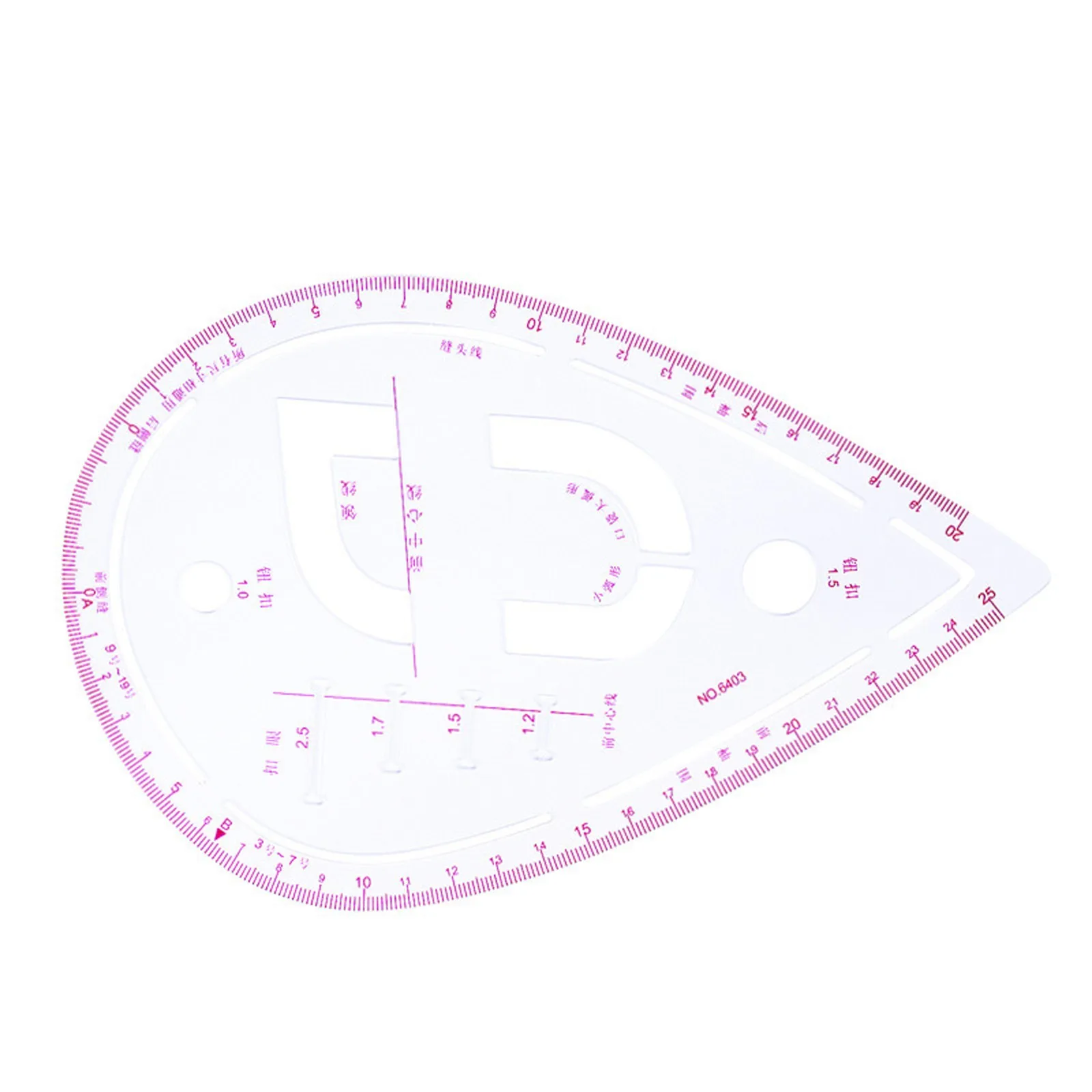 WYSE 7 Piece Set Metric Clothes Curve Sewing Ruler Drawing Stencil Making Grading Curve Rule Pattern Making Accessories Making