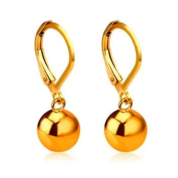 

LUXUKISSKIDS Ball Drop Earrings For Women pendientes Christmas Earrings Gift Trendy Gold Color Earring Fashion Jewelry brincos