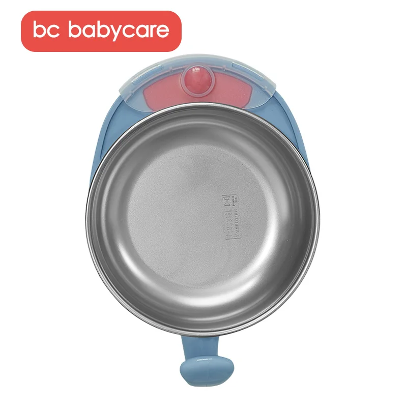 Изоляционная чаша для кормления ребенка BC Babycare 316 из нержавеющей стали с крышкой