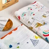 Kangobaby 2Pieces/Set 70% Bamboo+30% Soft Cotton Baby Swaddle Wraps Cotton Baby Muslin Blankets Newborn 100% Bamboo Muslin Quilt 3