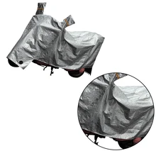 Чехол для мотоцикла на любую погоду, водостойкий защитный чехол для мотоцикла в помещении/на открытом воздухе, чехол для мотоцикла(серебристый, L) A30