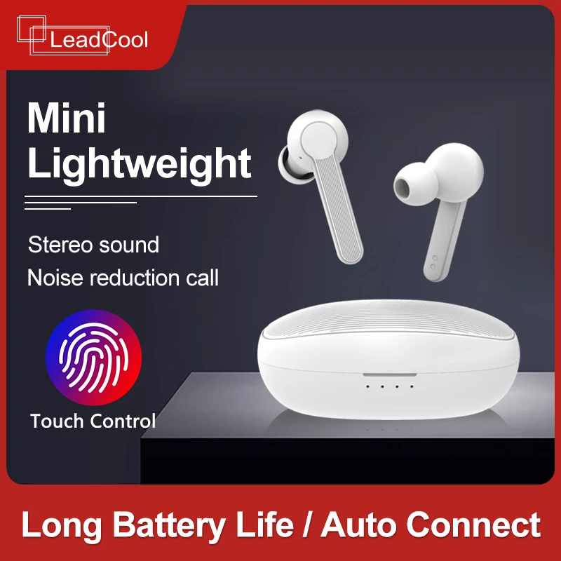 Беспроводные спортивные Bluetooth-наушники с микрофоном и сенсорным управлением