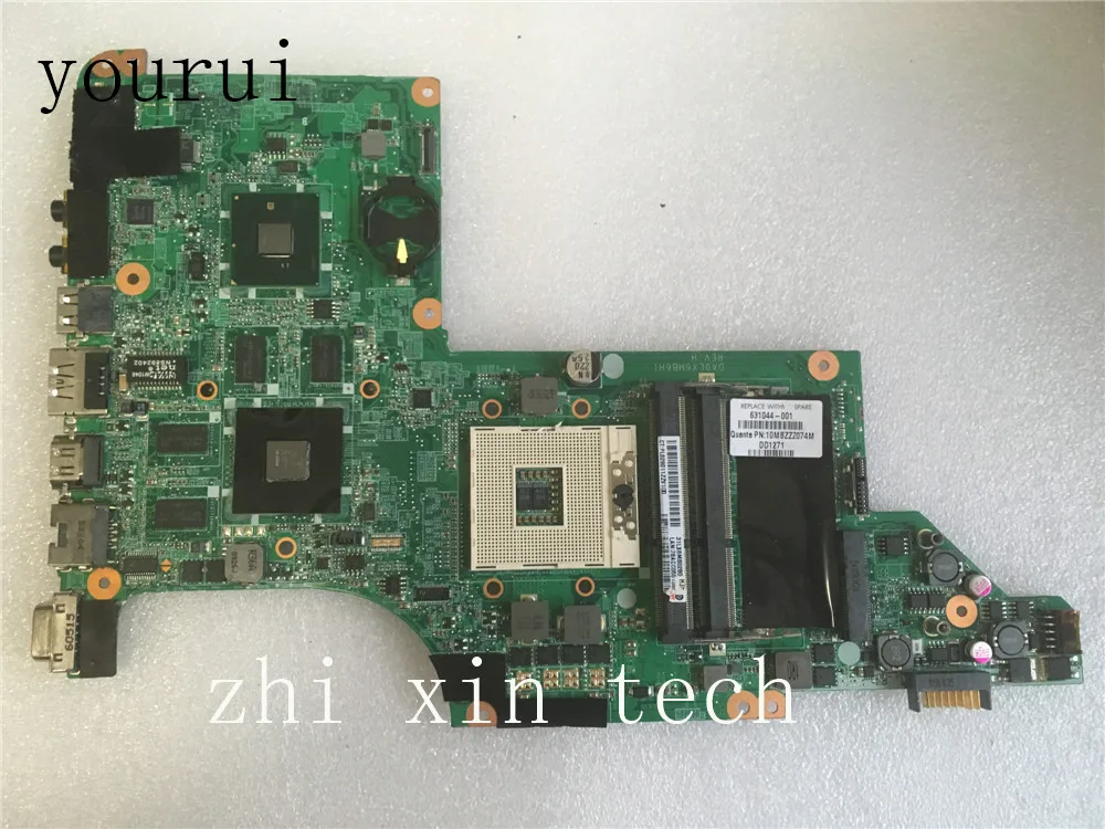 Yourui материнская плата для ноутбука HP Pavilion DV6 DV6T DV6-3000 631044-001 аккумулятор большой