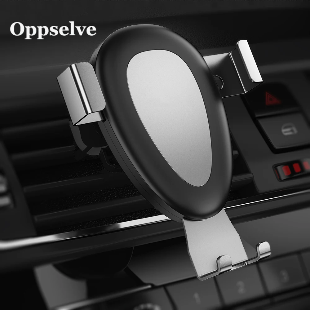 

Oppselve Car Phone Holder Gravity Air Vent Mount Clip Bracket GPS Support for Samsung S10 9 8 Stand for iPhone11 X in Car Cradle