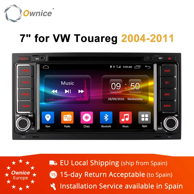 Автомобильный DVD плеер Ownice C500 Android 6 0 Восьмиядерный процессор 32 ГБ R0M для Volkswagen Touareg