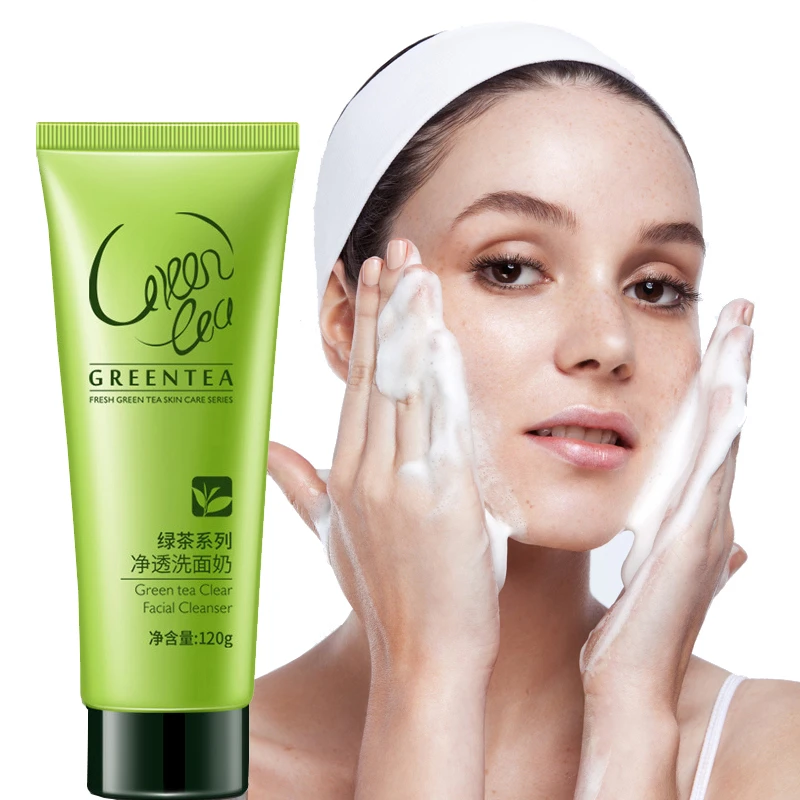 Sl Chang Green Tea Facial Cleanser Inhibit Acne Oil Control Soothe Skin