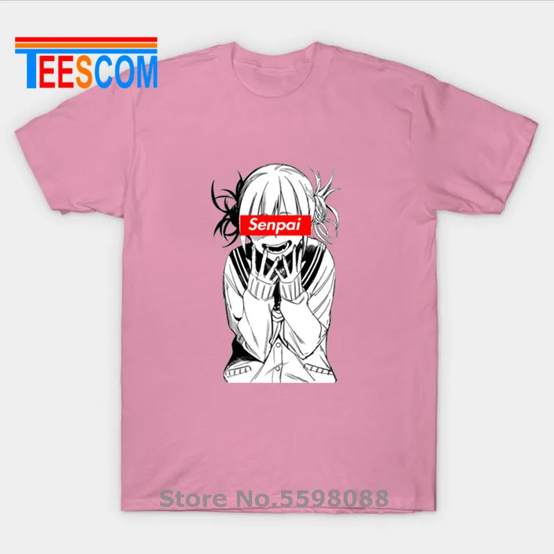 Himiko Waifu футболка tago Senpai новинка 2019 аниме для девочек забавные хлопковые футболки