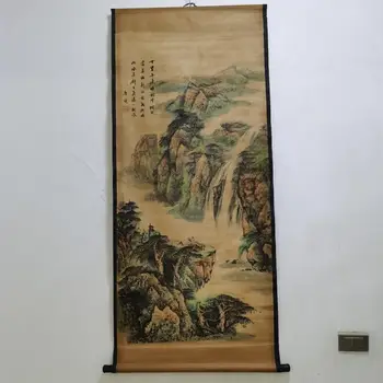 

China Antique collection Calligraphy painting Wang Mian paints lotus painting home decor mural wallpaper