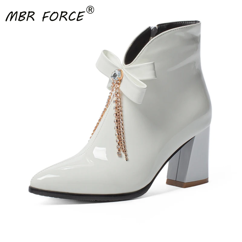 Короткие сапоги MBR FORCE из высококачественной искусственной кожи на толстой