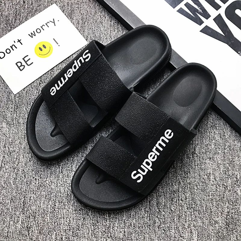 

Men's Slippers EVA Men Shoes Flip Flops Soft Casual Summer Male Shoes Non-slip Slides Bathroom Summer Sandals Soft Sole Flip Flo