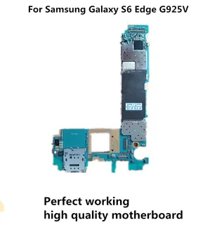 

Used Original Motherboard For Samsung Galaxy S6 Edge G925V Unlocked Mainboard Logic Board Tested Plate