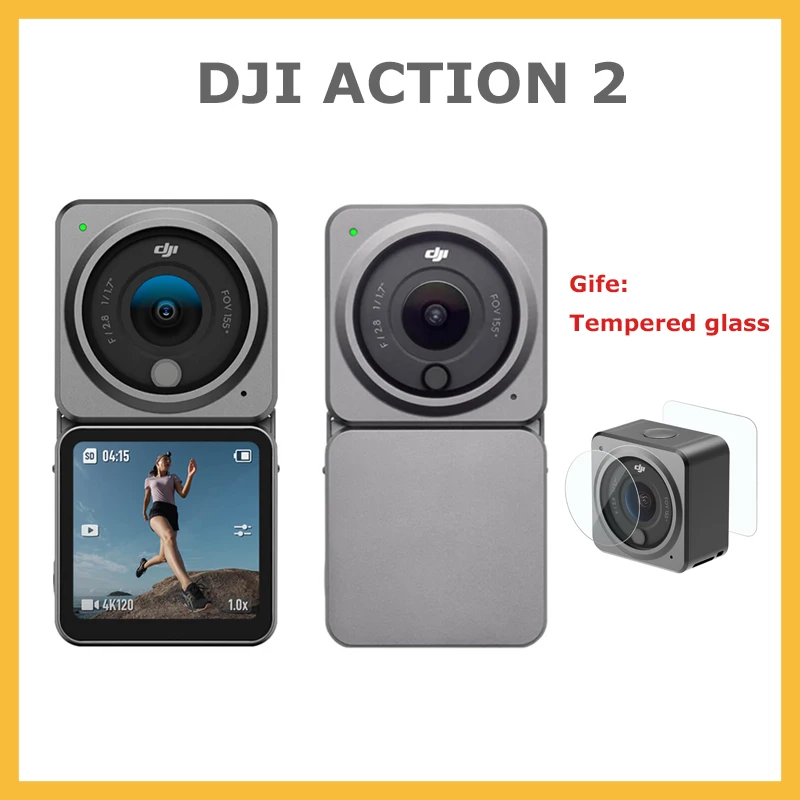 DJI Action 2 двойной экран Combo портативный и 4K 120fps супер широкий FOV - Цена: 37 102,76 - 49 230,79 руб.