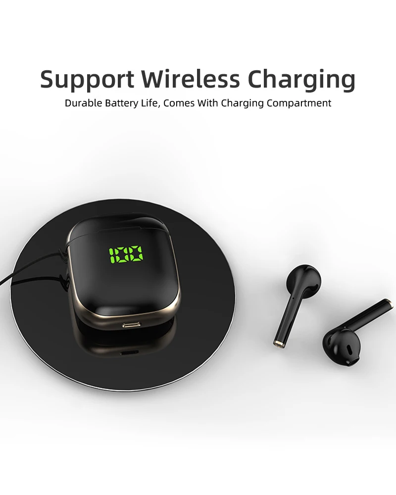 WK60 наушники-вкладыши TWS Bluetooth 5,0 наушники Беспроводной стерео наушники IPX5 Водонепроницаемый спортивные наушники с светодиодный Мощность Дисплей гарнитура