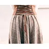 French Chic Vintage High Waisted Button Design Back Lace-Up Corset Skirt Women Autumn Winter Thick A-Line Long Maxi Wool Skirts 5