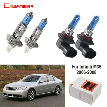 

Cawanerl 4 X 100W Car Light Source Halogen Lamp Headlight 4300K Warm White For Infiniti M35 Sedan 3.5L 2006-2008