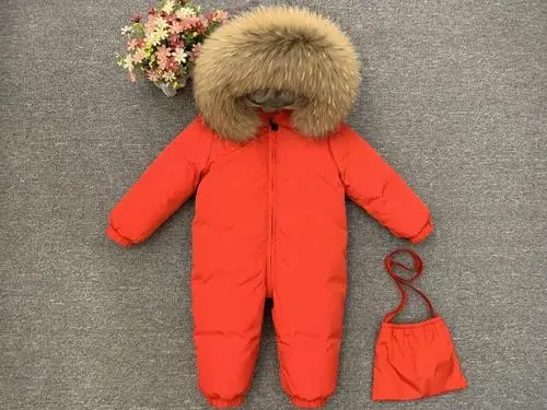 As Picture Детская одежда, комбинезон для новорожденных девочек, зимний комбинезон для малышей, цельный комбинезон для мальчиков, комбинезон с капюшоном - Цвет: As Picture