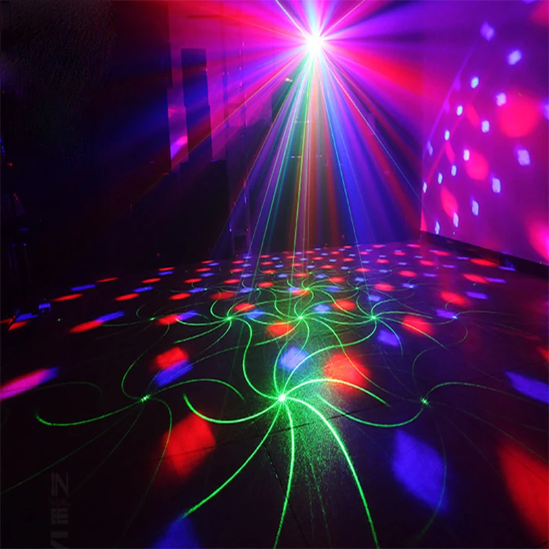 16 узоров сценическая лампа лазерный проектор волшебный диско-шар DJ светильник эффект Свадебный праздник дистанционный 10 Вт RGB волны воды вечерние светильник s