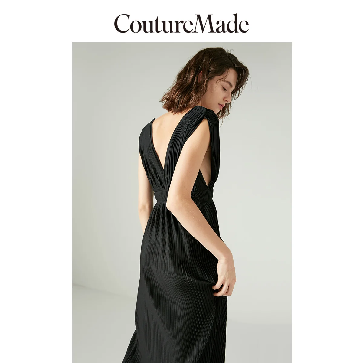 Vero Moda CoutureMade женские плиссированные с глубоким вырезом v-образным вырезом Вечерние платья | 318461511