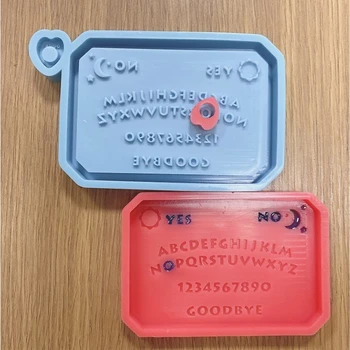 

Epoxy Resin Mold Hanging Listed Plate Pendant Casting Silicone Mould DIY Crafts Decorations Making Tools