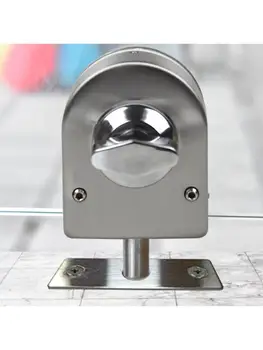 

Stainless Steel Glass Door Lock Floor Latch Lock Bolt Ground Lock for Bathroom X6HC