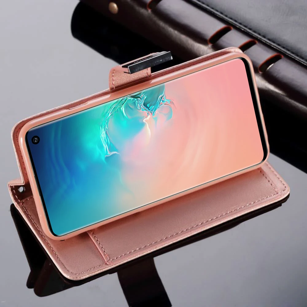 L-FADNUT для samsung Galaxy S10E чехол S10 S9 S8 Plus Роскошный кожаный чехол-книжка с бумажником карты держатель, кожаный чехол для samsung S7 S6 край S5 Neo