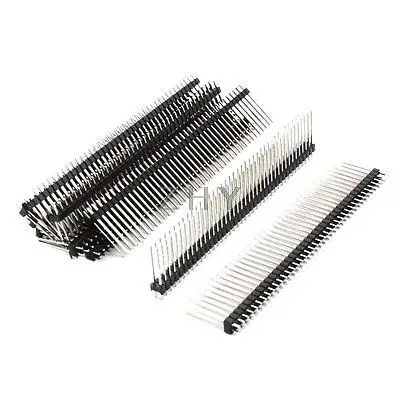 

10Pcs 2.54mm 2x40 80Pin Male Pin Header Connector Strip 21mm Length