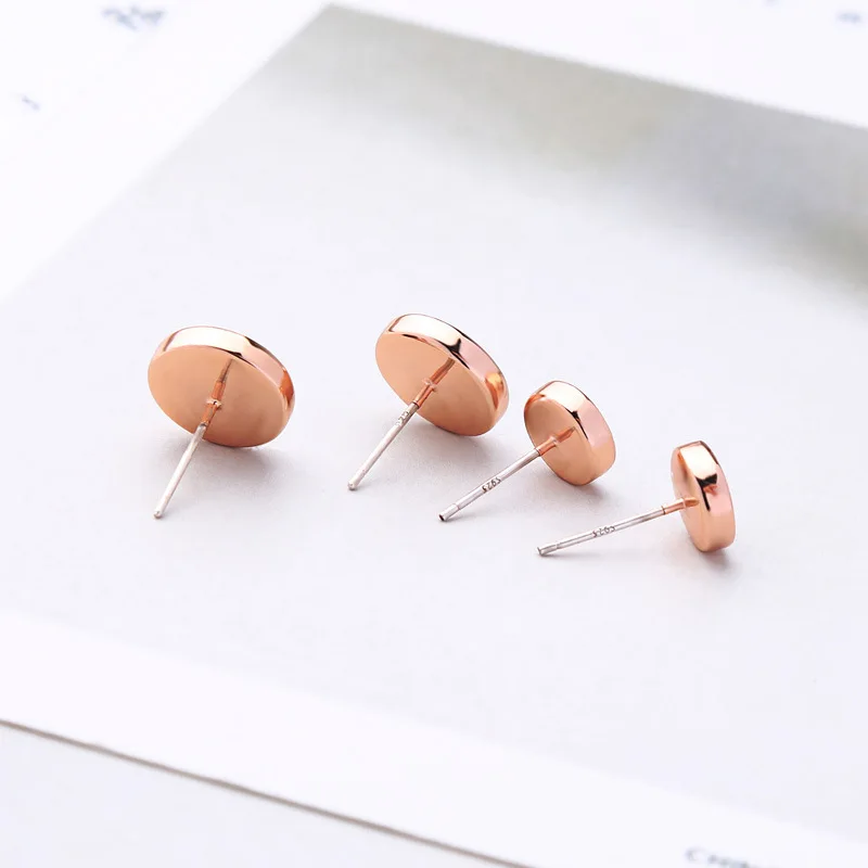 geometric oil drop ring earrings female japanese and korean style fashionable sleeping earring without picking