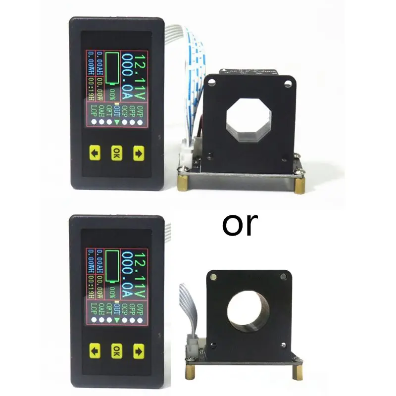 

VAC9010H Hall Coulombmeter DC90V Voltmeter Ammeter LCD Two-Way Current Voltage