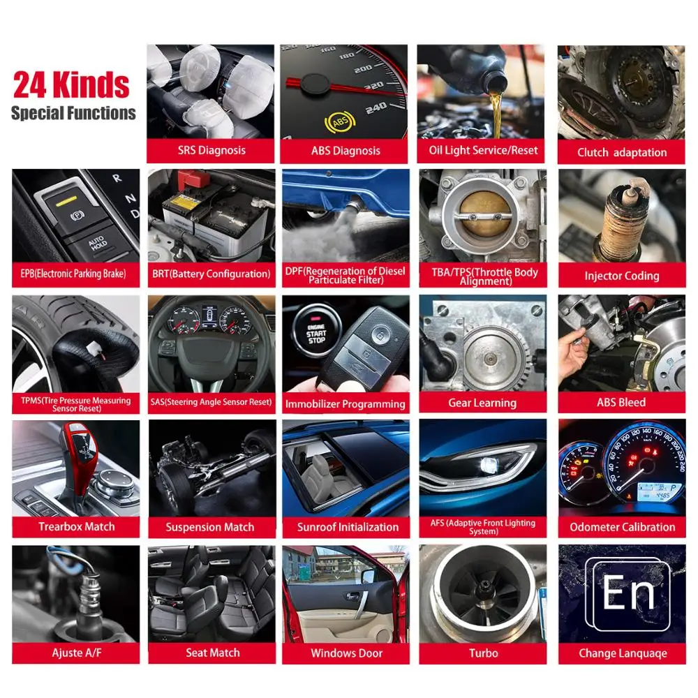 Видент iAuto702 Pro 702Pro OBD2 диагностический инструмент ABS/СРС/SAS/TPMS/EPB/масляный