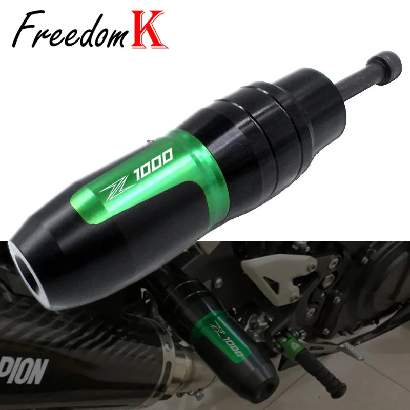 For KAWASAKI Z1000 Z 1000 Z1000SX NINJA Motorcycle CNC Aluminum Frame Crash Pads Exhaust Sliders Protector With logo | Автомобили и