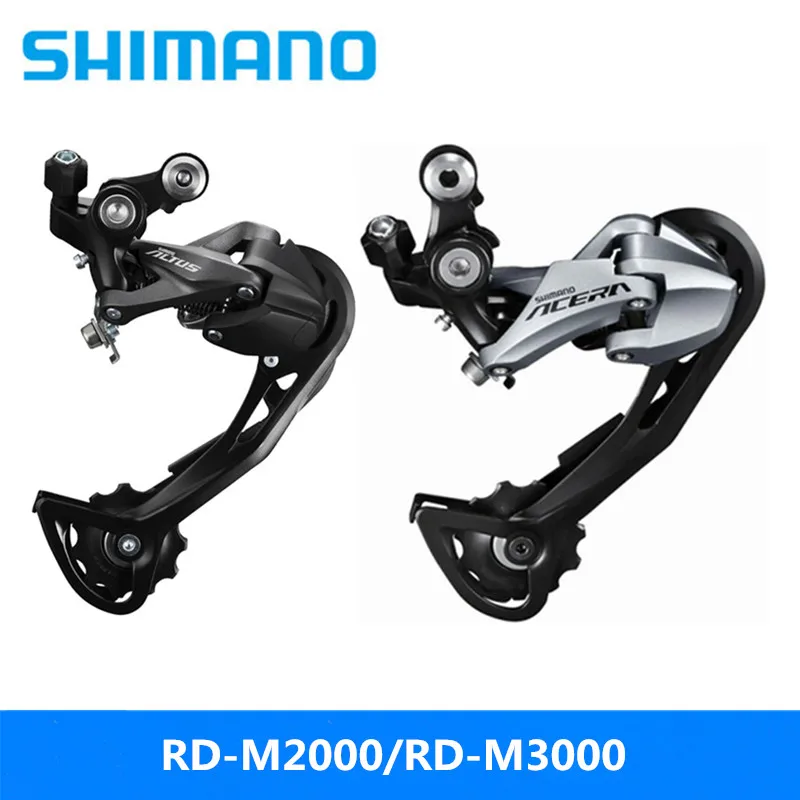 Shimano acera RD-M2000 черный/RD-M3000 Серебряный задний циферблат горный велосипед 9/27 задний переключатель скорости M390 бренд