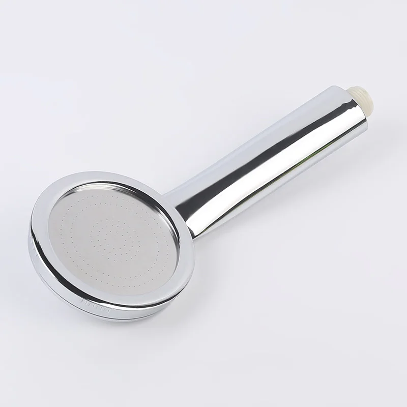 Handheld Shower Head Round Thin Top Surface Effective Home Household Safe Quick