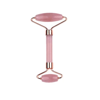 

Natural Stone Jade Roller Roller Double Head Jade Massage Roller with Fixed Point Real Stone Facial Massager for Skin Care with